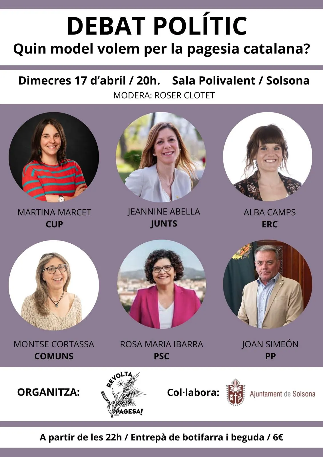 Revolta Pagesa Solsonès convida els grups parlamentaris a debatre sobre el model de pagesia catalana