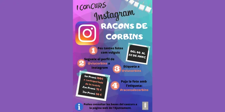 Arriba el 1r Concurs de Fotografia per Instagram a Corbins
