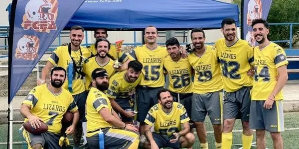 Els Lizards de Torredembarra, subcampions del Circuit Català de Futbol Flag