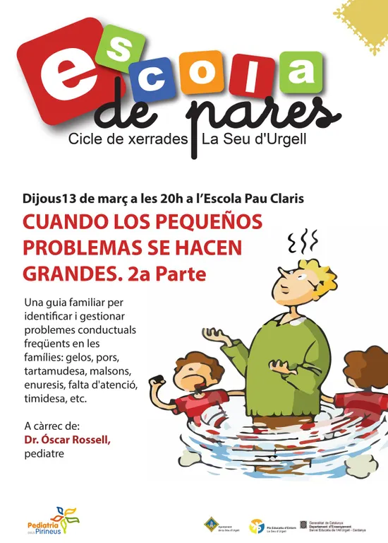 Nova xerrada de l'Escola de Pares a càrrec del pediatre Òscar Rosell