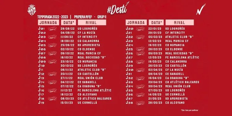 El Nàstic debutarà contra la UD Logroñés el 27 o 28 d’agost al Nou Estadi – Costa Daurada