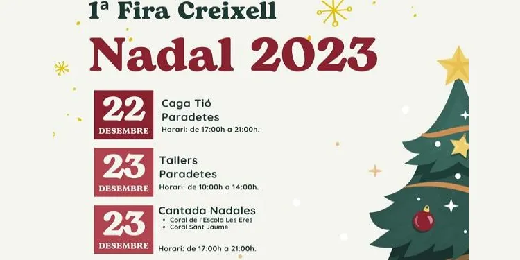 Creixell comptarà enguany amb una Fira de Nadal el 22 i 23 de desembre