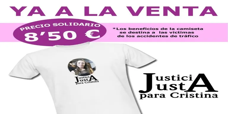 "Justicia justa para Cristina" posa a la venda samarretes solidàries