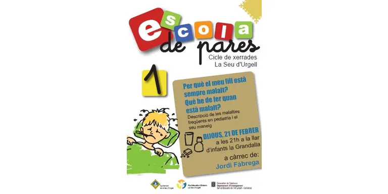 L'escola de pares de la Seu proposa una xerrada sobre la salut dels fills