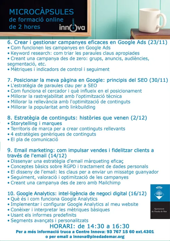 Encara sou a temps de fer cursos online per a millorar el vostre negoci