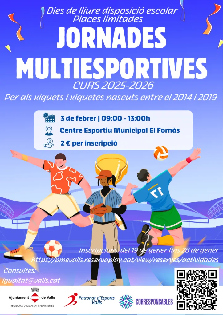L’Ajuntament de Valls consolida les jornades multiesportives en dies no lectius