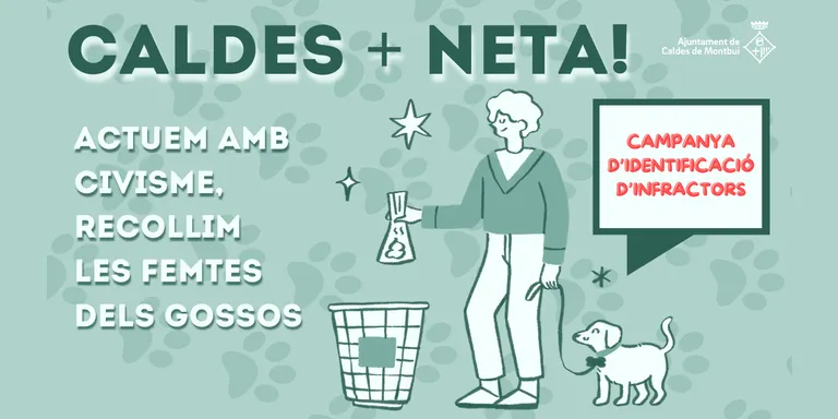“Caldes + neta!”, nova campanya d’identificació de dades genètiques d’excrements de gossos