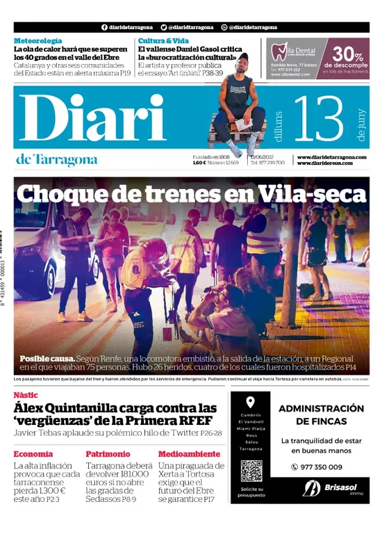 T'expliquem les portades dels diaris del territori d'aquest 13 de juny