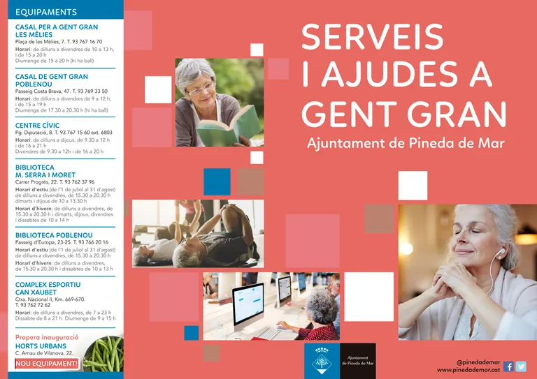 L'Ajuntament de Pineda edita la Guia de Serveis i Ajudes a la Gent Gran