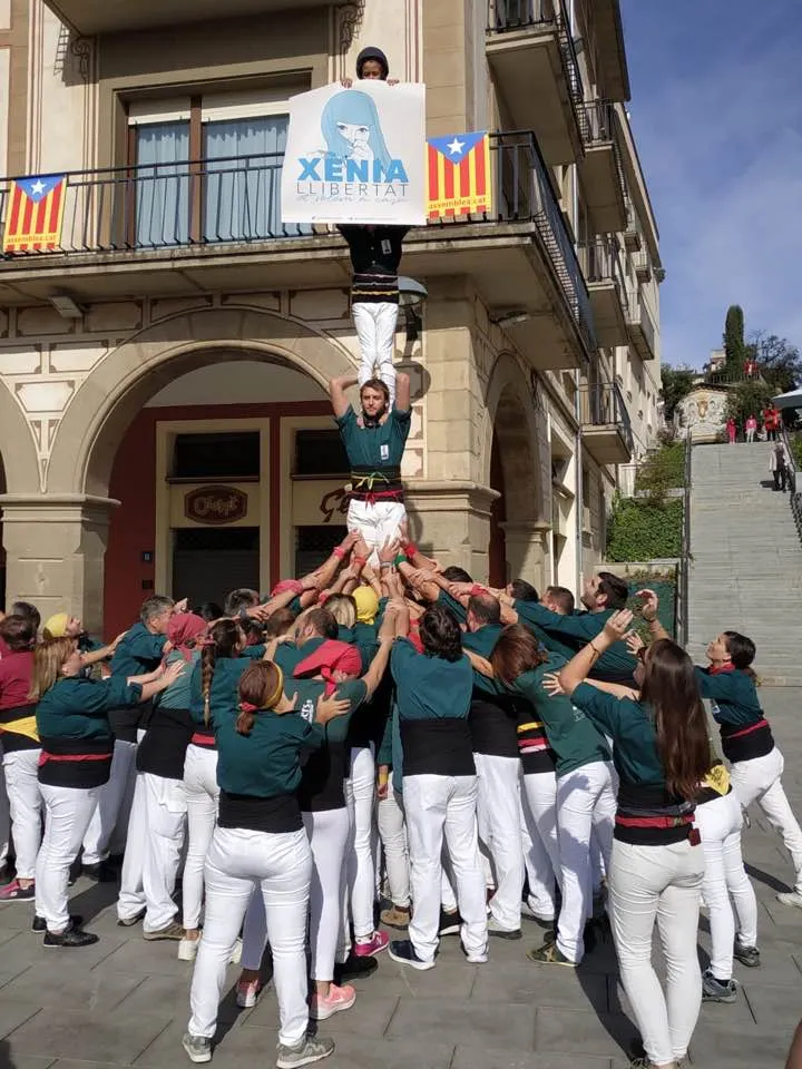 Els escaldats porten el 3 i el 4 de 7 a Manlleu abans de la Diada de la Colla