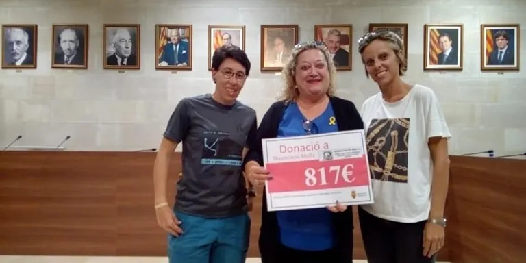 L'Ajuntament fa una donació de 817 euros a l'Associació Melfa