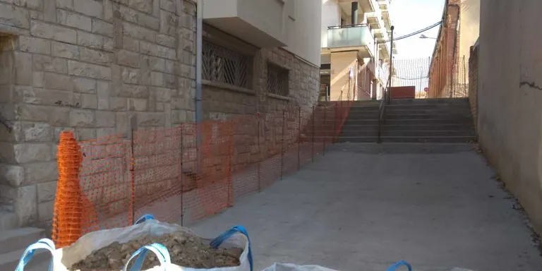 En marxa les obres per fer accessible l'accés al Passeig Mercè Ros