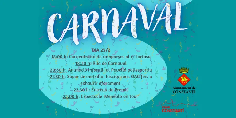 Tot a punt per a la celebració del Carnaval a Constantí
