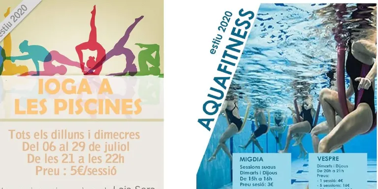Torna el ioga i l'aquafitness a les piscines