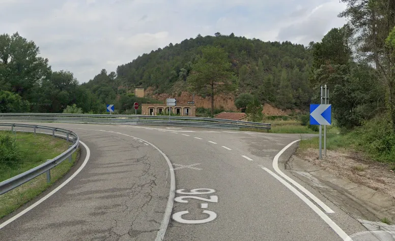 Una motorista ha mort aquest matí en un xoc a la C-26, a Olius