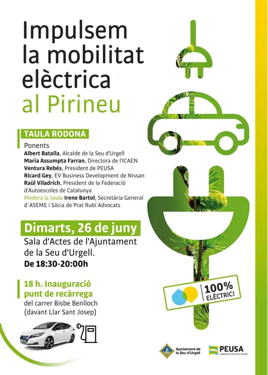 Jornada a la Seu sobre mobilitat elèctrica