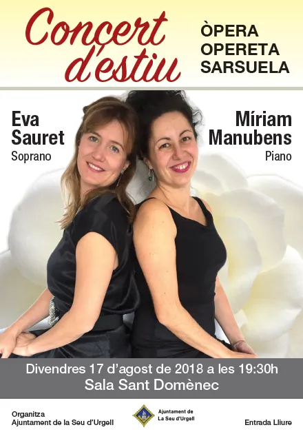 Concert d'estiu a la Seu amb Eva Sauret i Míriam Manubens
