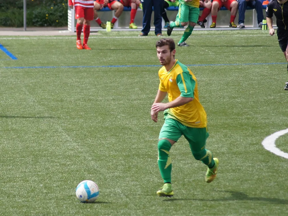 Marc Díaz va sortir a la recta final del partit a la Zona Franca / Arxiu