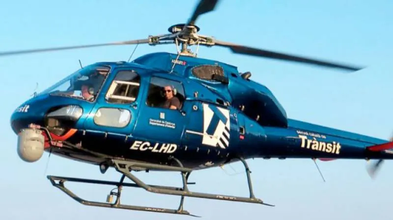 Els controls amb radar des d’un helicòpter afecten les carreteres del Vallès Oriental