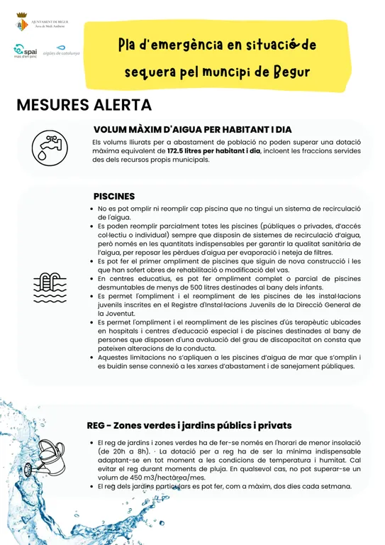 Begur surt de la fase d’excepcionalitat per la sequera