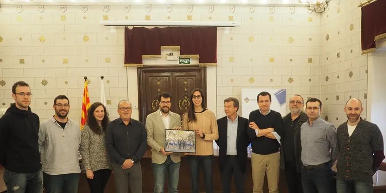 El Cadí La Seu visita l'Ajuntament per acomiadar la temporada 2016-2017
