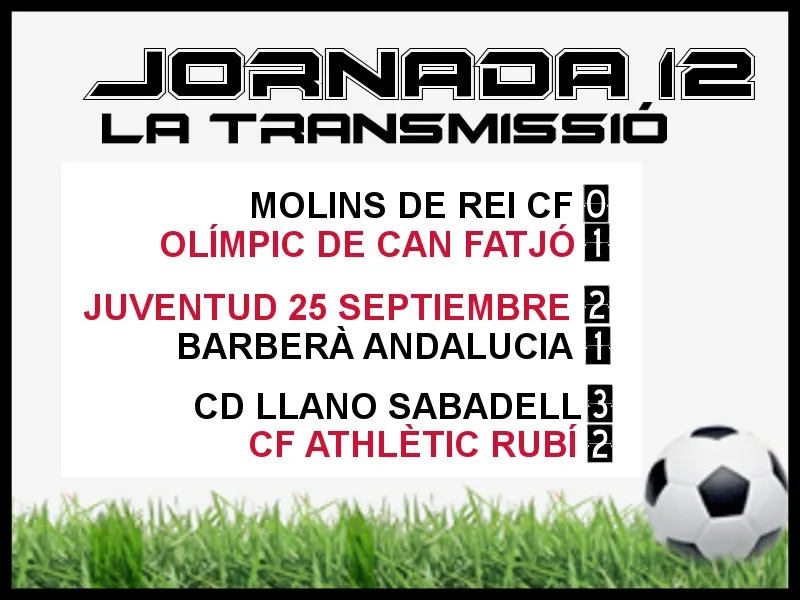 A PEU DE CAMP - JORNADA 12 diumenge