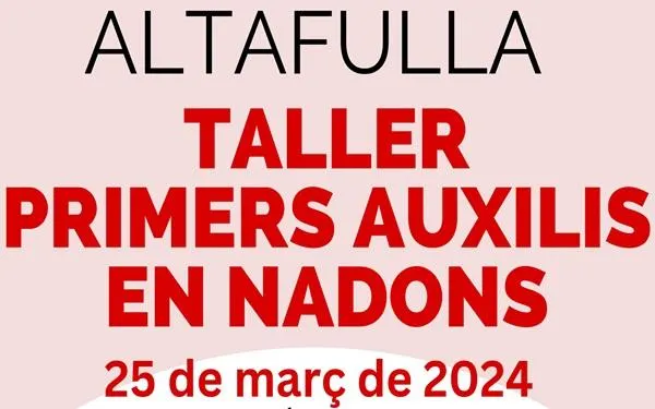 La Creu Roja imparteix un taller de primers auxilis en nadons a Altafulla