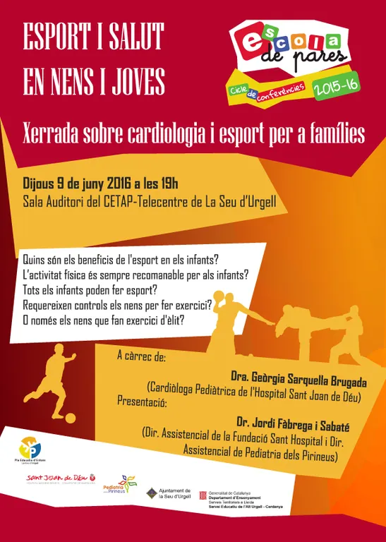 Xerrada sobre cardiologia i esport per a famílies