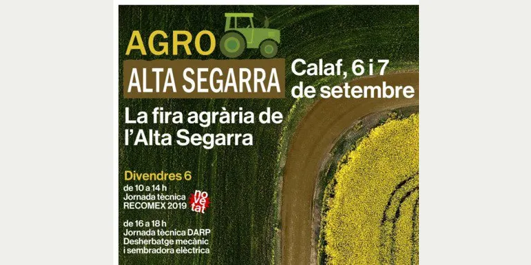 Obertes les inscripcions a les jornades tècniques de l'Agro Alta Segarra a Calaf