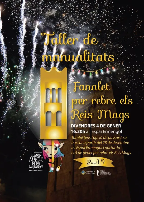 Taller de manualitats per preparar fanalets per a la rebuda als Reis d’Orient a la Seu