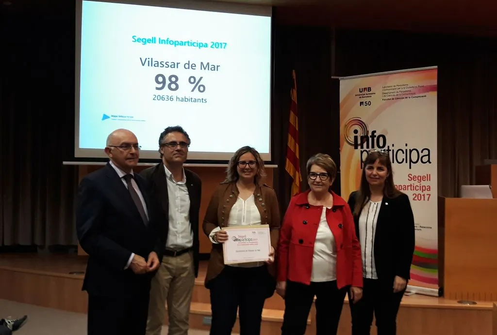 El web municipal rep el Segell Infoparticipa 2017