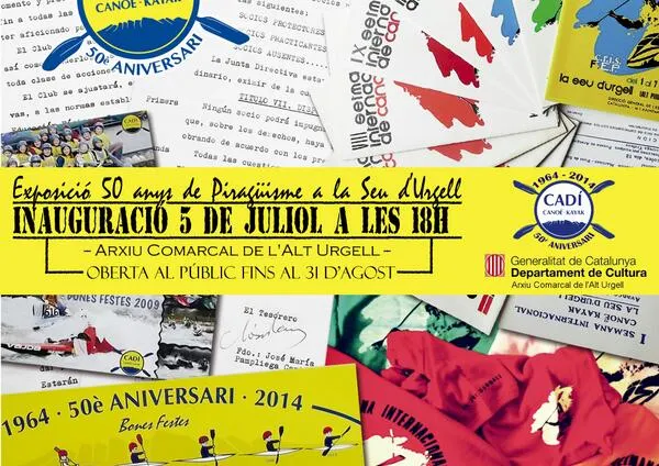 L'Arxiu Comarcal de l'Alt Urgell acull l'exposició '50 anys de piragüisme a la Seu'