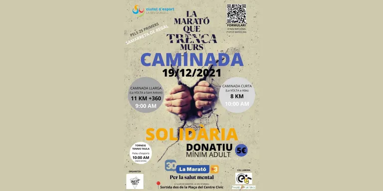 L’alumnat d’INEFC Pirineus de la Seu d’Urgell organitza una caminada i un torneig de tennis taula a favor de La Marató de TV3