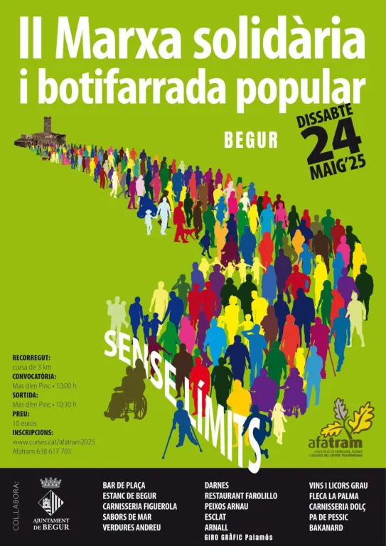 Begur celebra la 2a edició de la Marxa solidària i la botifarrada popular aquest 24 de maig
