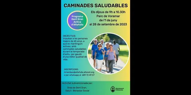 L'Ajuntament d'Altafulla posa en marxa caminades saludables per a gent gran