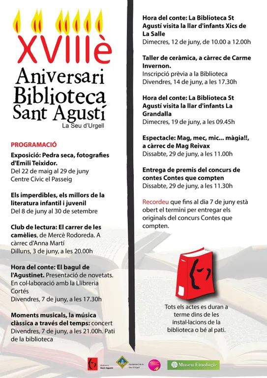 La Biblioteca Sant Agustí celebra el seu 18è aniversari
