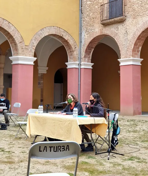 La diputada de la CUP Eulàlia Reguant participa en un acte al Convent del Carme