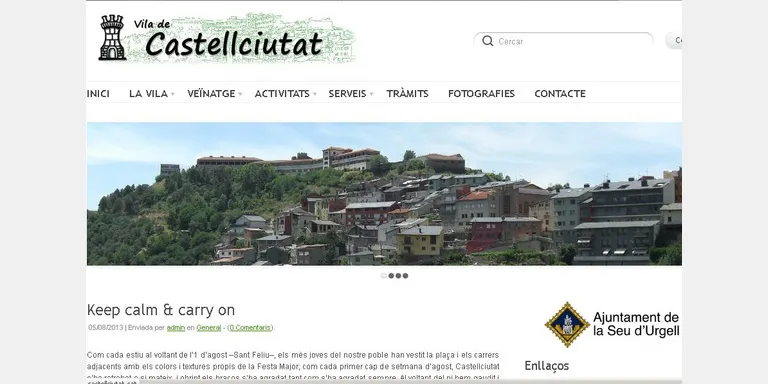 Castellciutat estrena una pàgina web per promocionar el poble