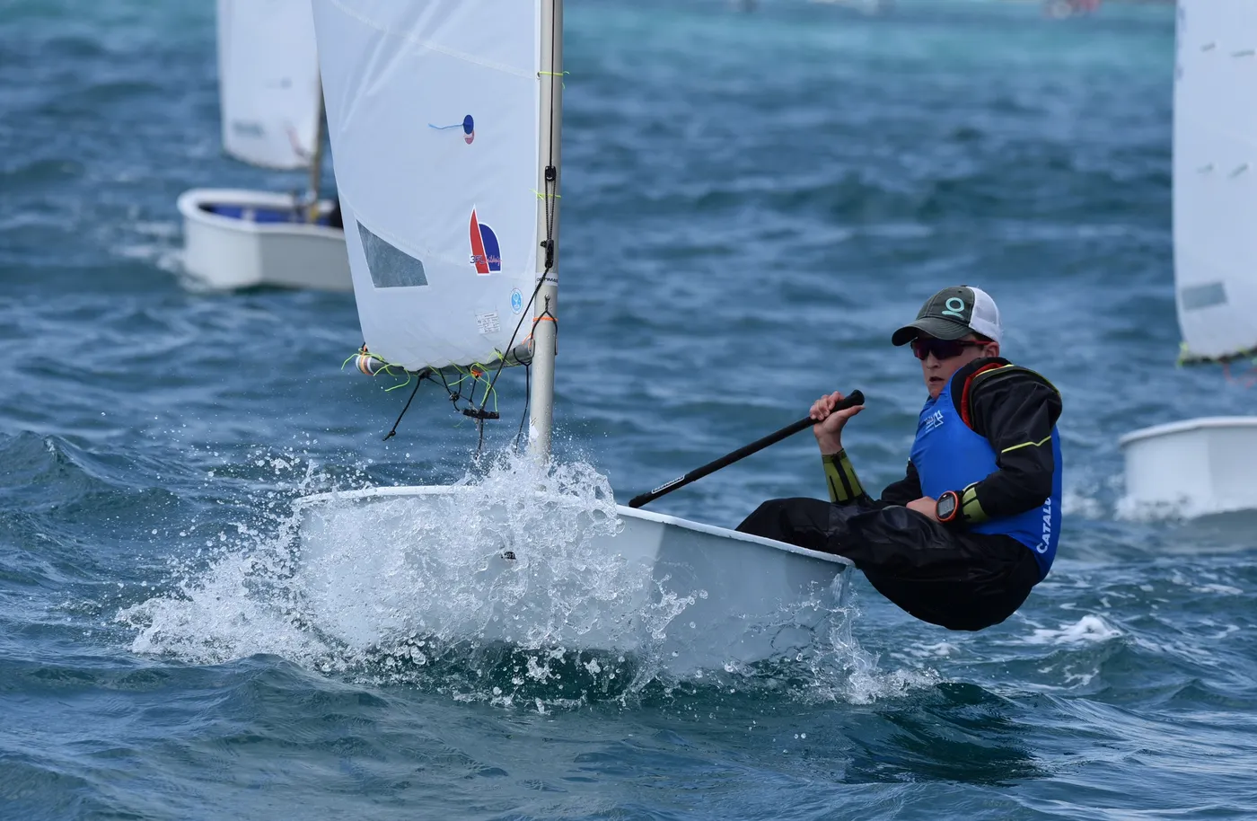 Joan Domingo, del Club Nàutic Cambrils, subcampió d’Espanya Absolut d’Optimist