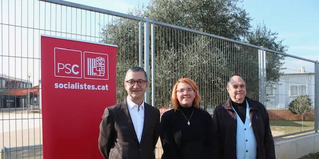El PSC ha celebrat aquest matí una roda de premsa a Caldes per parlar d’inversions en l’àmbit educatiu