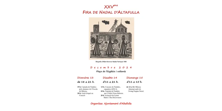 La Fira de Nadal d'Altafulla es farà del 13 al 15 de desembre