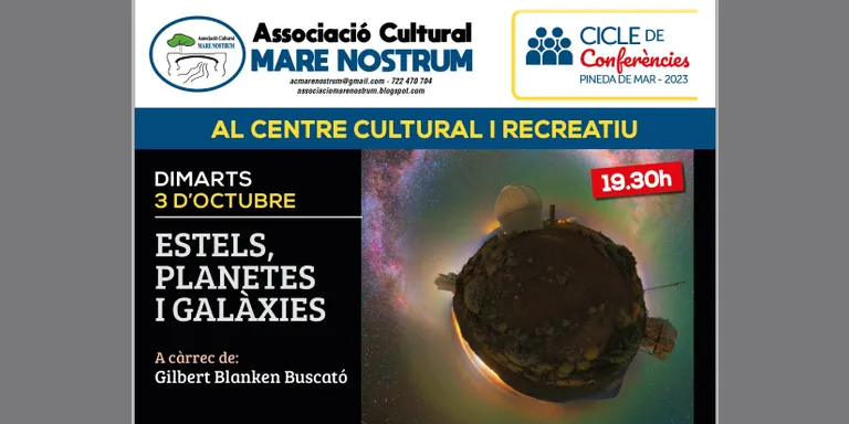 Xerrada sobre els estels, planetes i galàxies aquest dimarts al CCR