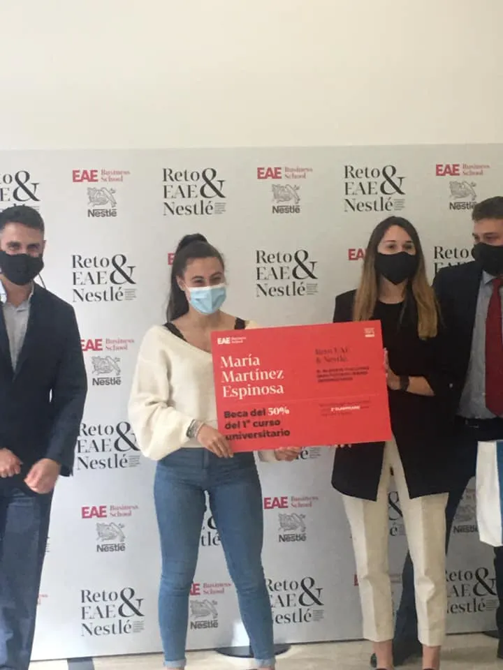 Maria Martínez, alumna de batxillerat de l’Escola Pia de Caldes, guanya el segon premi del Repte EAE & Nestlé