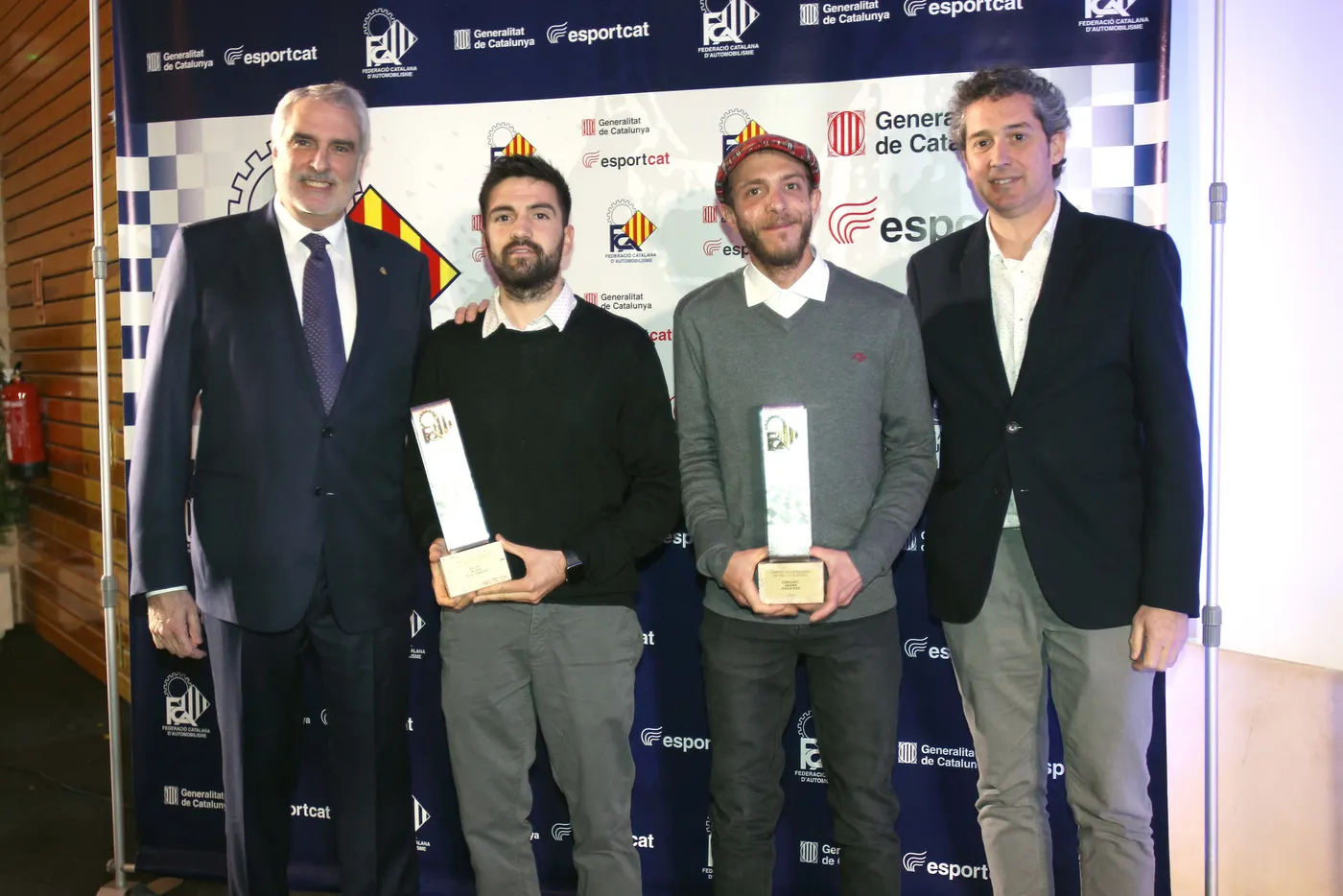 La Federació Catalana d'Automobilisme ha guardonat els pilots solsonins Aleix Vila i Nacho Paz