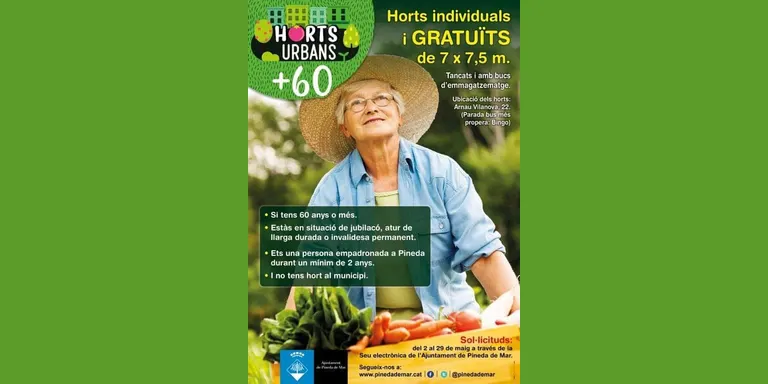 Horts Urbans gratuïts per les persones més grans de 60 anys