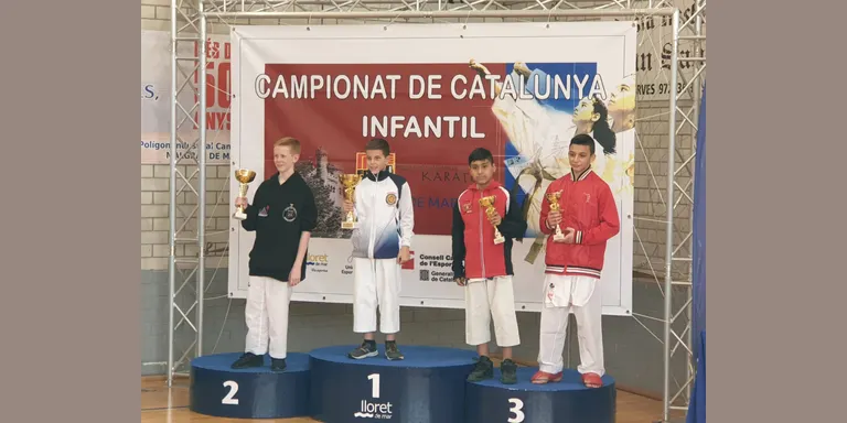 Dani Alique, campió de Catalunya infantil de karate