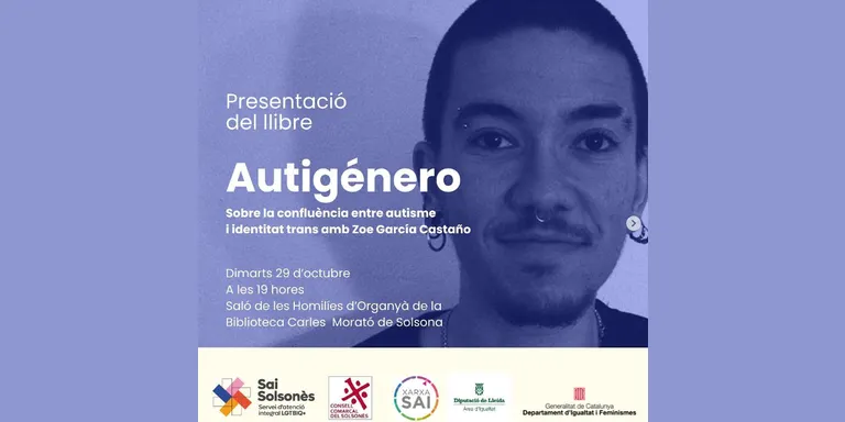 El SAI del Solsonès porta a Solsona la presentació d'un llibre sobre la confluència entre autisme i identitat trans