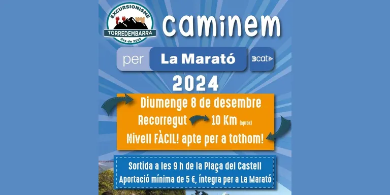 Obertes les inscripcions per a la Caminada solidària per La Marató
