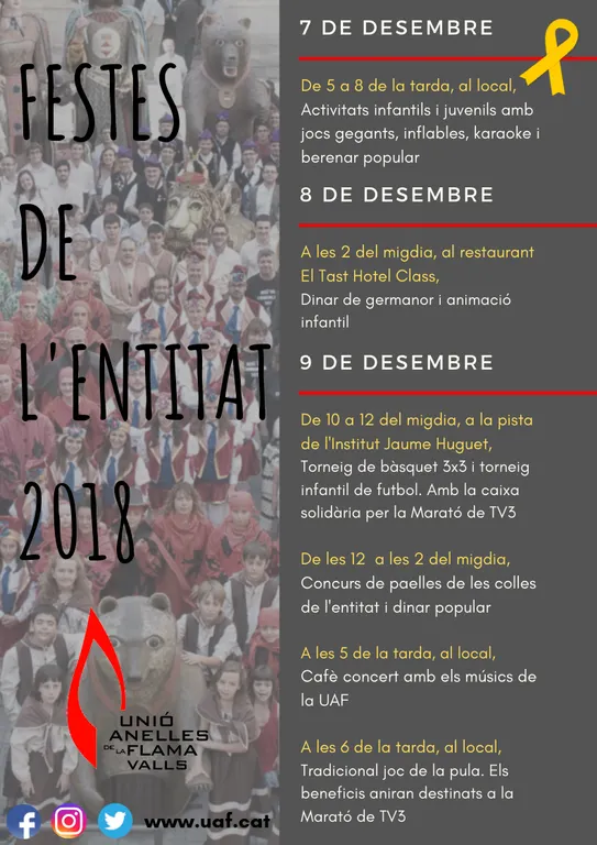 Les festes de la Unió Anelles de la Flama ja són aquí