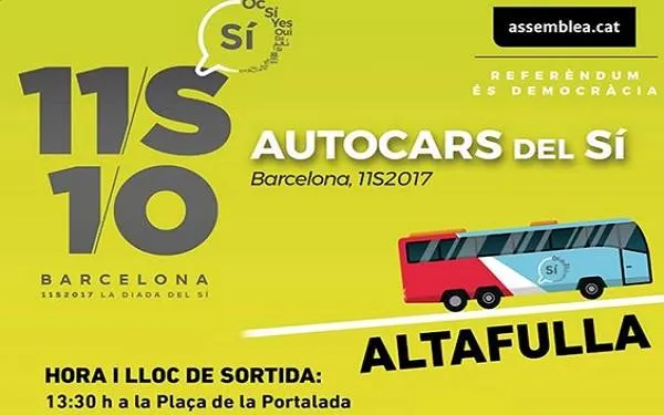 Les inscripcions als ‘Autocars del Sí’ van a molt bon ritme